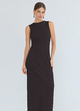 Платье из кружевного трикотажа