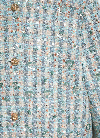 Укороченный твидовый жакет