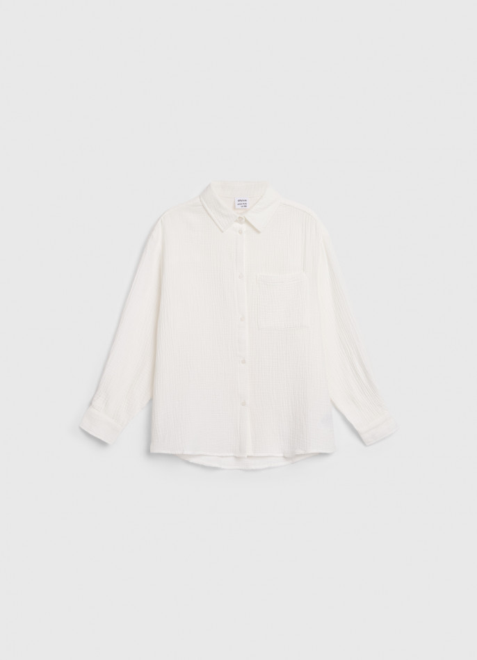 Рубашка из муслина для девочек