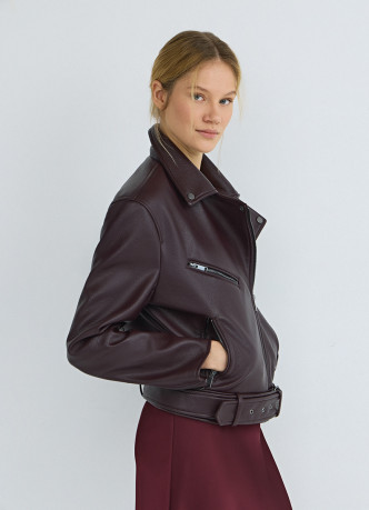 Куртка из искусственной кожи