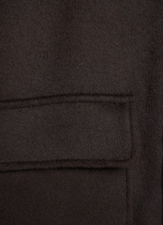 Куртка из пальтовой ткани с накладными карманами