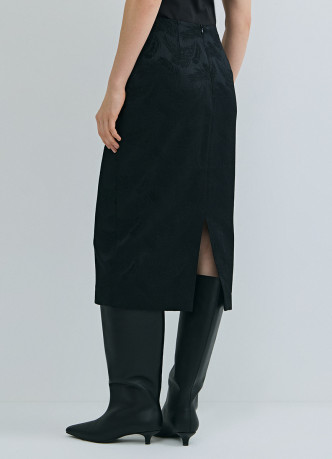Прямая юбка из жаккарда