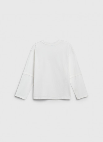 Лонгслив с вышивкой для девочек