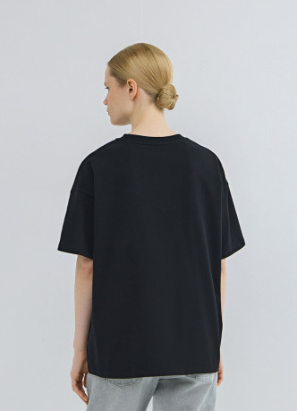 Футболка оверсайз из плотного хлопка