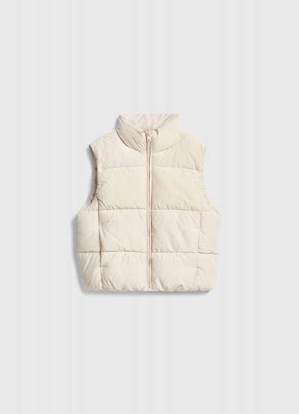 

Утеплённый жилет для девочек, Белый
