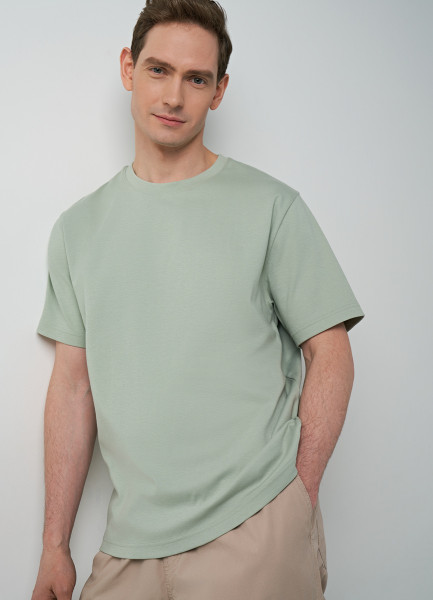 Базовая футболка, Зеленый O`Stin MT6611O02-G2, размер 54-56