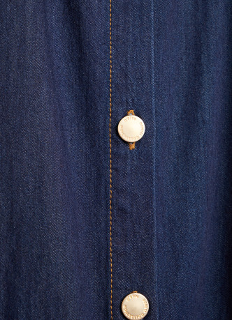 Платье-рубашка из денима