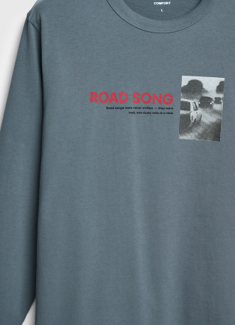 Футболка из плотного джерси с принтом