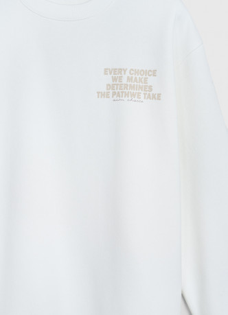 Базовый свитшот с принтом