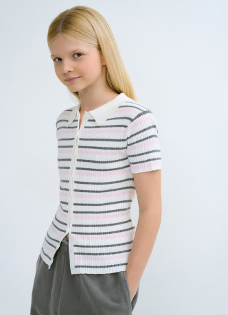 Джемпер с коротким рукавом для девочек