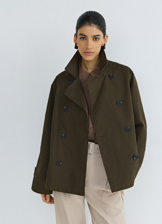 Укороченная куртка-тренч