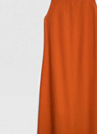 Платье А-силуэта из смесового льна