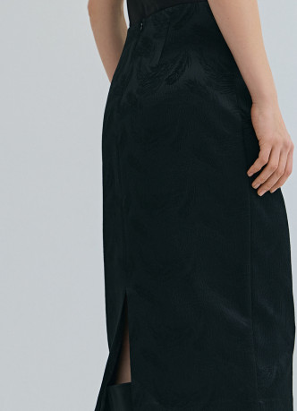 Прямая юбка из жаккарда