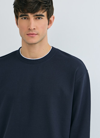 Свитшот с имитацией футболки