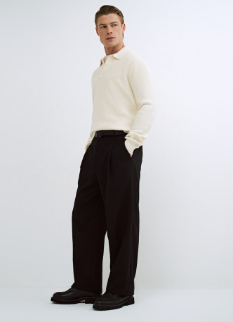 Широкие брюки с ремнём