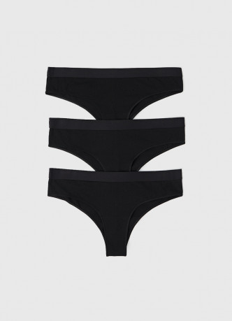 Трусы-бразилиана с мягкой резинкой, 3 шт.