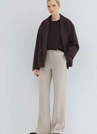 Расклёшенные брюки с ремнём