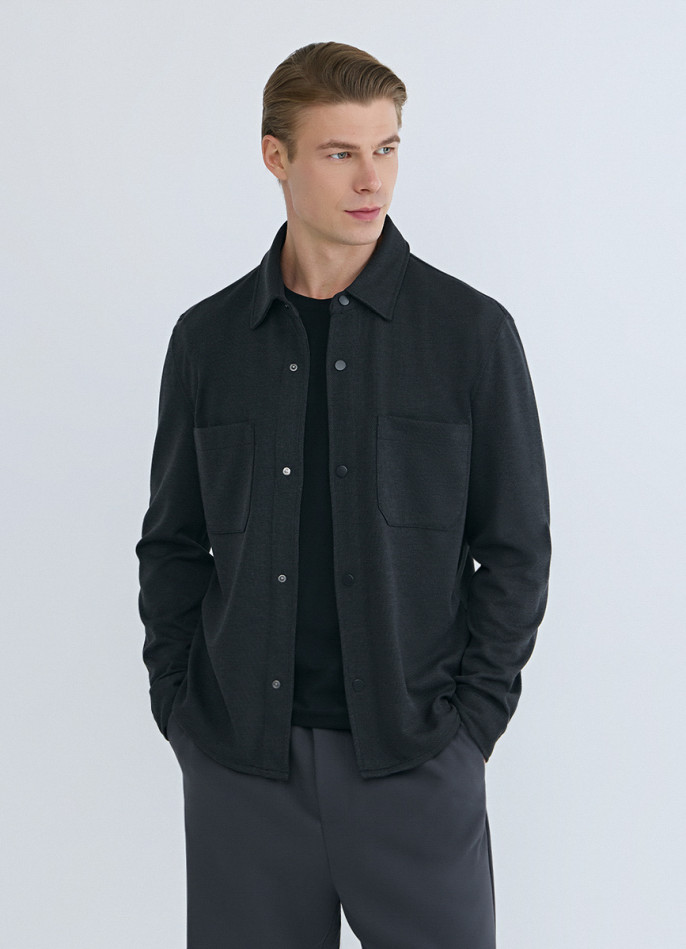 Рубашка из плотного трикотажа