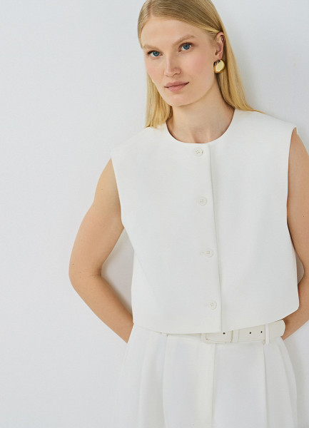 Укороченный жилет Белый 1999₽