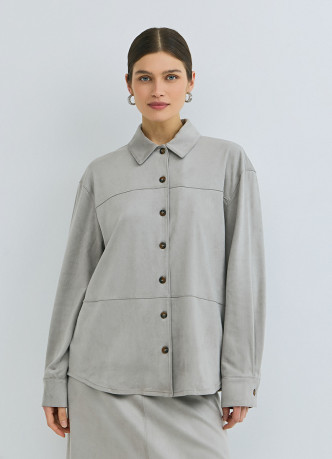 Рубашка из искусственной замши