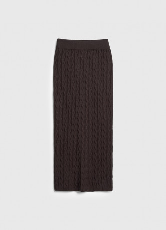 Прямая трикотажная юбка