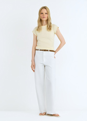 Приталенная футболка из хлопка