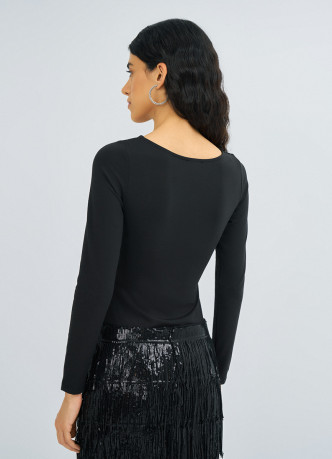 Боди с длинным рукавом