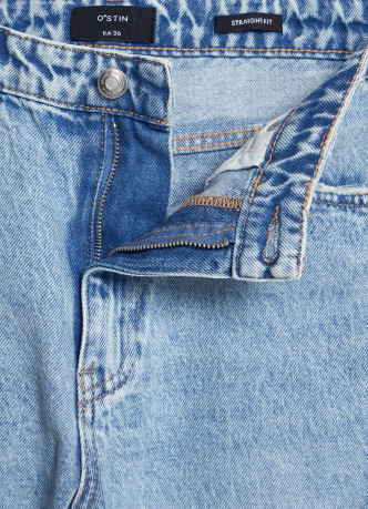Прямые джинсы со средней посадкой