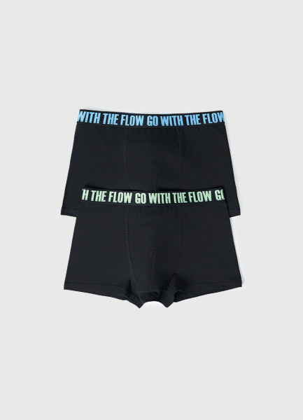 Трусы-боксеры для мальчиков 2 шт Черный 799₽