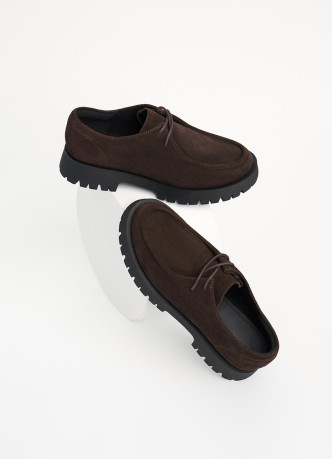 Лоферы из натуральной замши