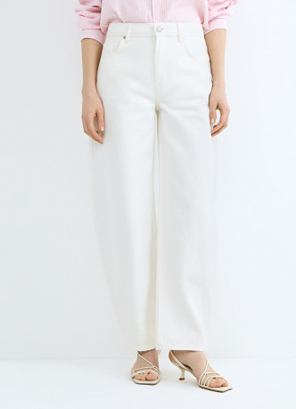 Джинсы Баррел со средней посадкой