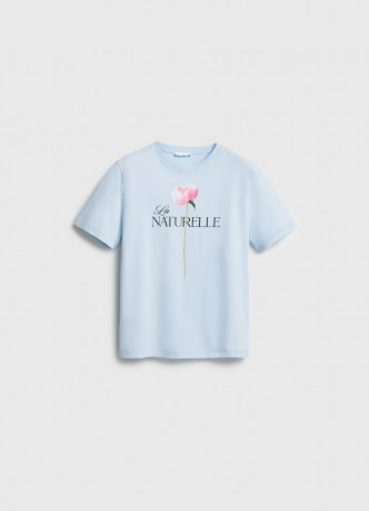 Футболка с цветочным принтом