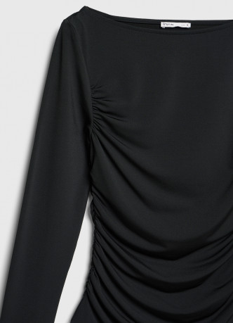 Лонгслив с драпировкой