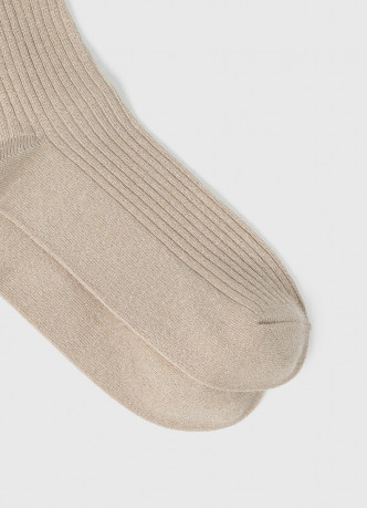 Носки в рубчик с люрексом