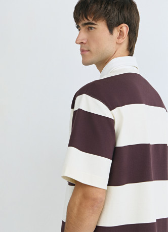 Поло в полоску из хлопка