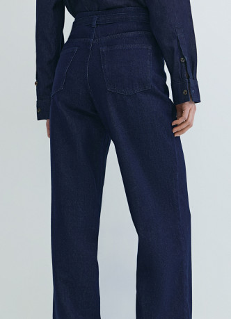 Широкие джинсы Wide leg с ремнём