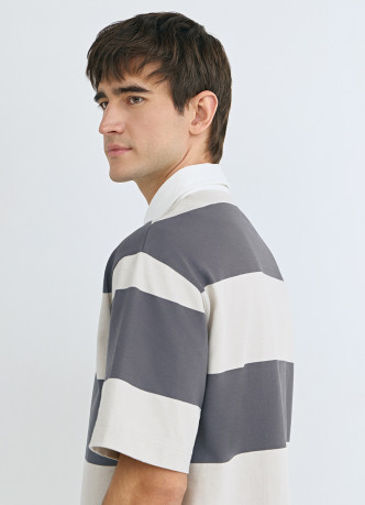 Поло в полоску из хлопка