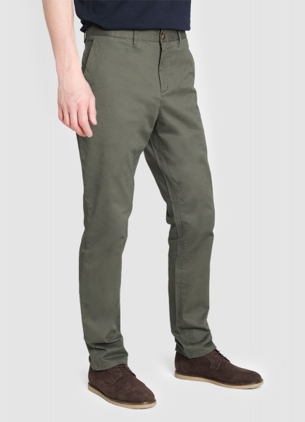 

Базовые брюки Chino из твила, Хаки