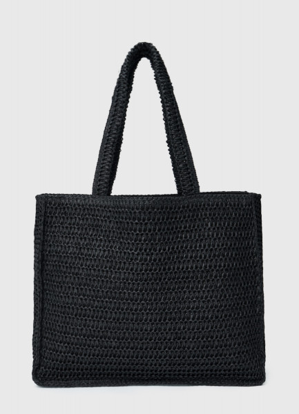 Плетёный шоппер, Черный O`Stin LG66A1O02-99, размер Б/р - фото 2