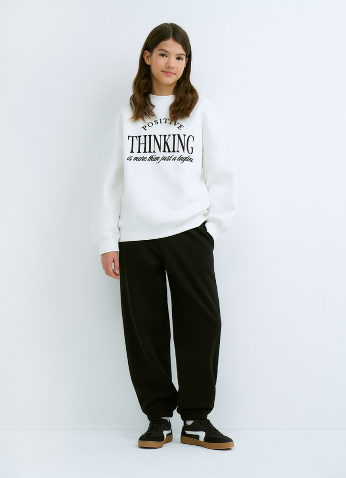 Трикотажные брюки для девочек