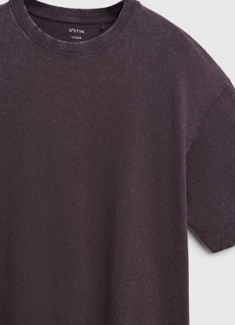 Базовая футболка с эффектом стирки