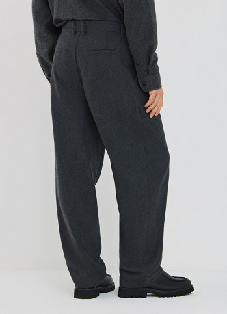 Широкие брюки из смесовой шерсти