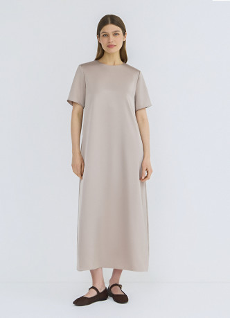 Сатиновое платье-футболка