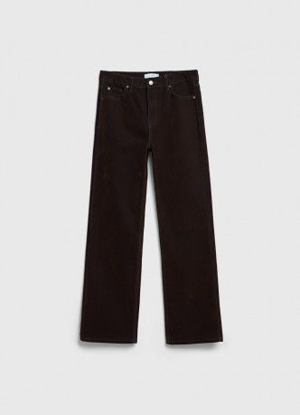 Прямые джинсы с бархатным напылением