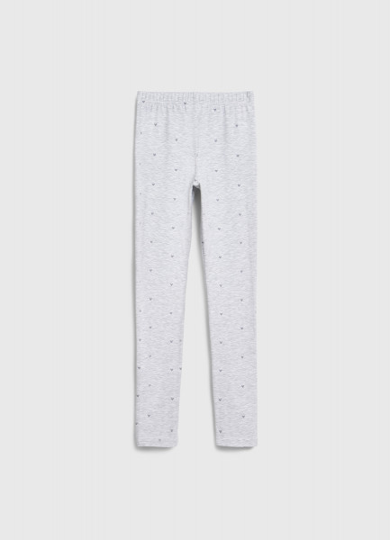 Легинсы с принтом для девочек, Серый