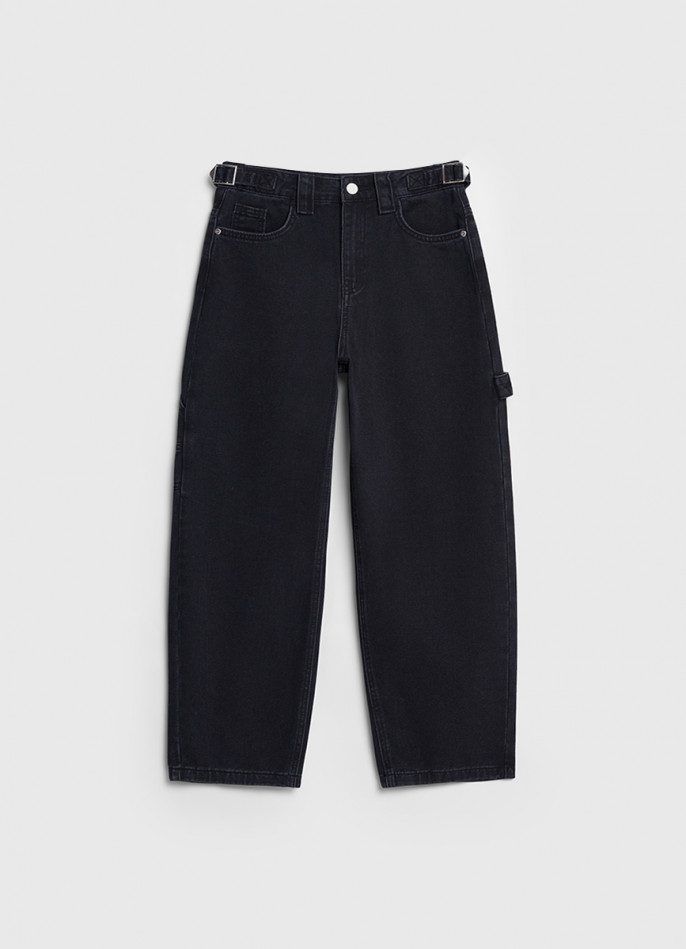 Объёмные джинсы Baggy для девочек