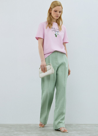 Футболка с цветочным принтом