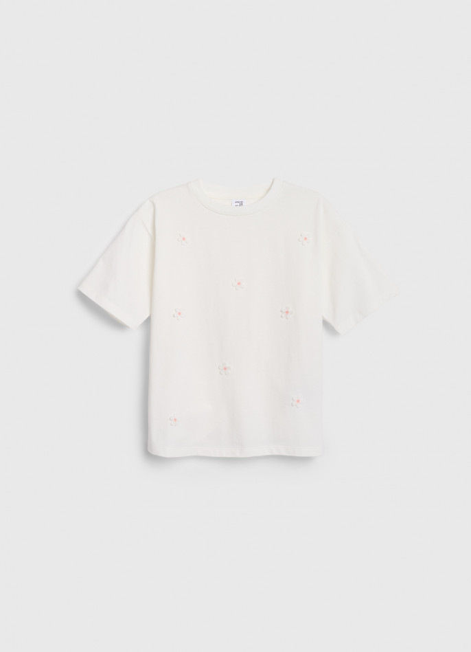 Футболка с декором для девочек