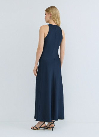 Сатиновое платье с американской проймой