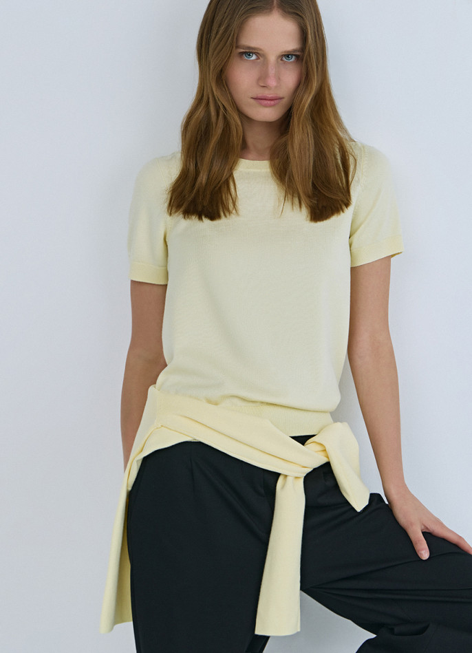 Джемпер с коротким рукавом